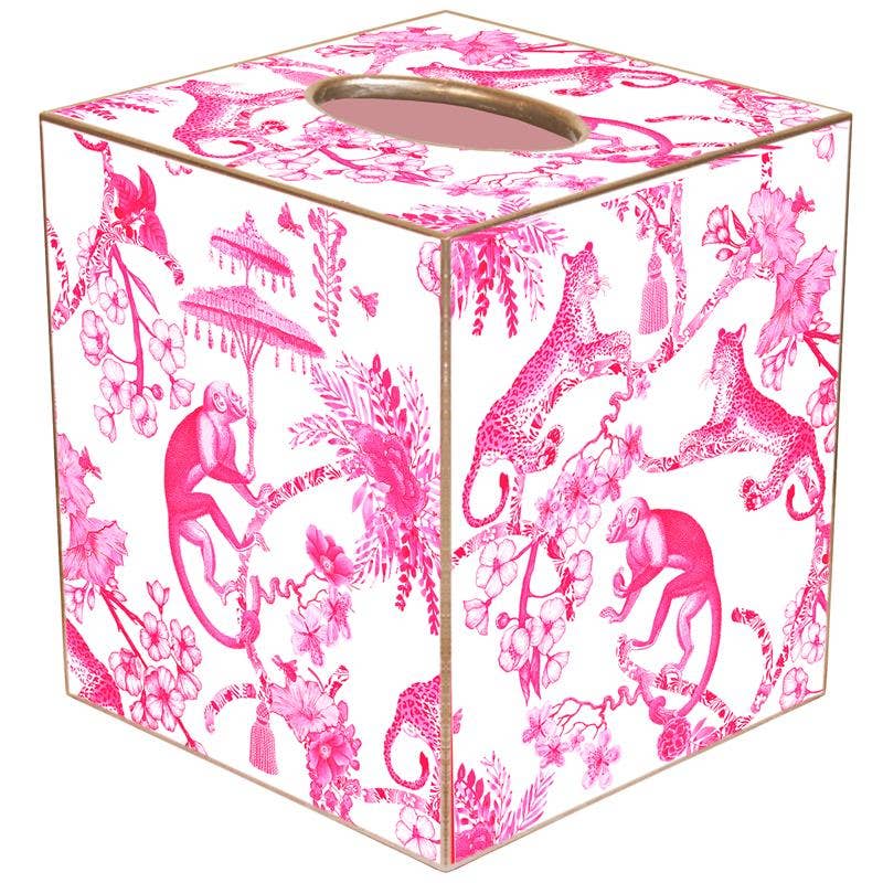 Marye-Kelley - Pink Willow Tissue Box Cover Tissue Box Cover